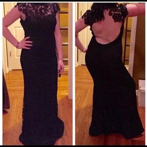 Simple Black Lace Formal/Prom Dress